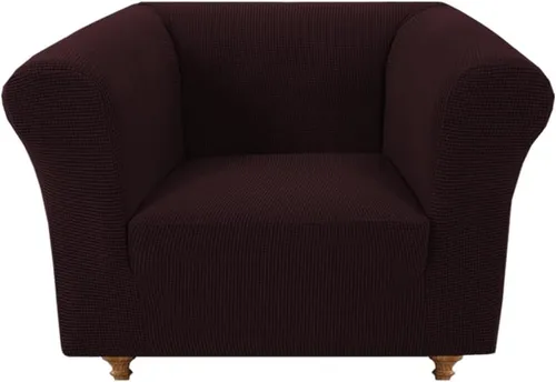 Vista 22 de Funda elástica Chesterfield para sofá, funda de tela jacquard para sofá biplaza de 2 cojines, protector de muebles antideslizante resistente a