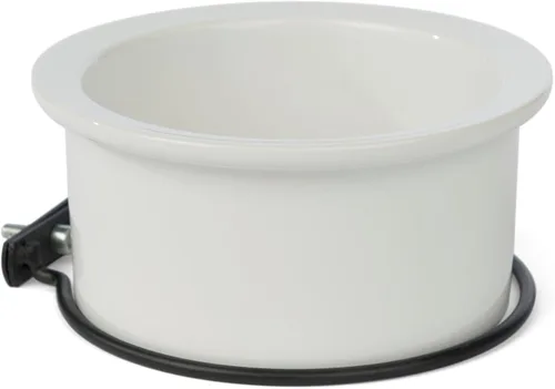 Vista 2 de Prevue Pet Products 6402 - Plato de cerámica para pájaros en negro o blanco, 24 onzas