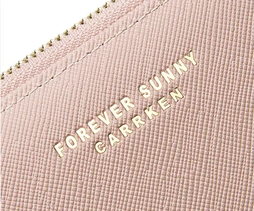 Vista 5 de Yafanqi Cartera de cuero para mujer, organizador de tarjetas de crédito, con cremallera bonita, grande, larga, monedero, C- azul, Carteras largas
