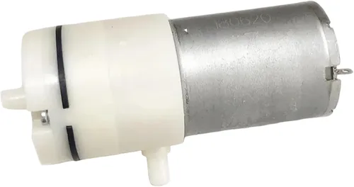 Vista 4 de Mini bomba de aire, mini bomba de vacío autocebante de 12 V con 2 abrazaderas de manguera para equipos médicos y electrodomésticos