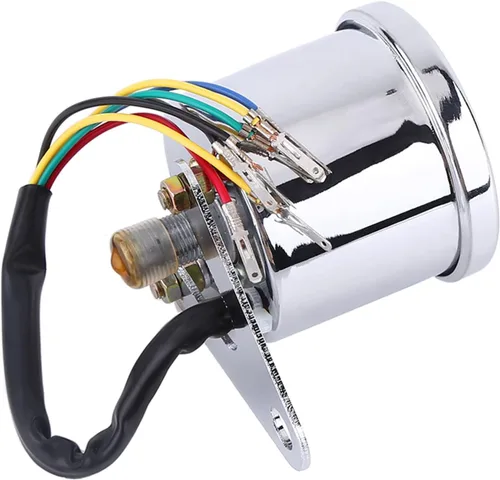 Vista 10 de Odómetro y velocímetro de motocicleta con retroiluminación LED, con pantalla digital e indicadores de giro, compatible con motocicletas de 12 V CC