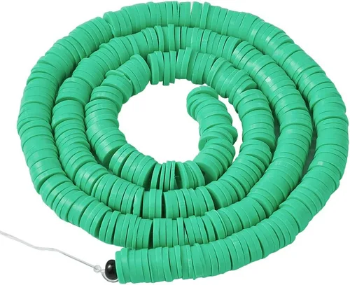 Vista 46 de Cheriswelry Kit de fabricación de pulseras de bricolaje con 7280 piezas de 30 colores de 0.236 in de disco plano redondo de arcilla polimérica