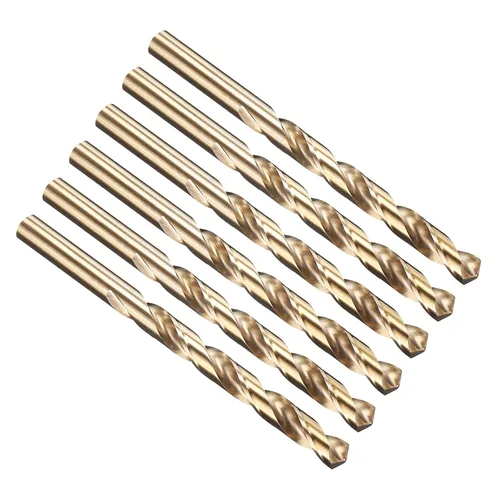 Vista 186 de PATIKIL Broca Jobber de 0.039 in, vástago recto M35 cobalto 5% acero de alta velocidad 135° acabado dorado para metal duro de acero inoxidable - 2