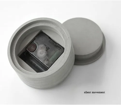 Vista 6 de Reloj de Pared - Reloj de pared grande 3D DIY con números arábigos reloj con puntero de nogal sin marco, decoración del hogar para sala de estar