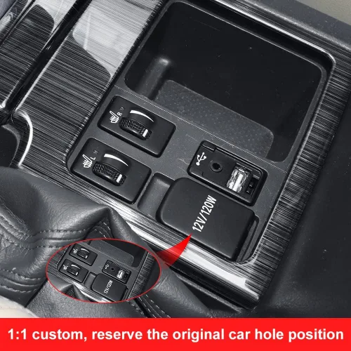 Vista 6 de Para Toyota Land Cruiser Prado 150 2010-2017 Accesorios de modificación decorativa interior Panel de caja de cambios central Lc150 Fj150