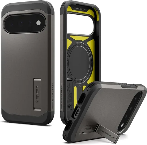 Vista 24 de Spigen Tough Armor MagFit for Pixel 10 Pro XL Case, Abyss Green Abyss Verde