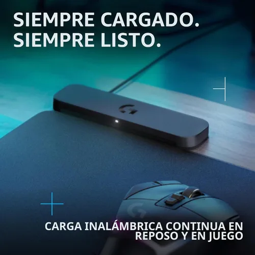Vista 5 de Logitech G 502 X Lightspeed - Mouse inalámbrico para juegos + alfombrilla de mouse de carga inalámbrica Powerplay 2, color negro