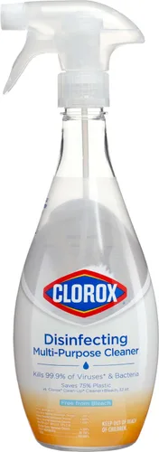 Vista 10 de Clorox - Kit de inicio de limpiador desinfectante multiusos, esenciales para el hogar, una botella de spray reutilizable más 2 repuestos
