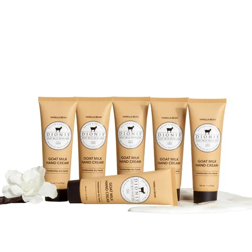 Vista 12 de Dionis Crema de manos de leche de cabra – Loción hidratante para piel seca, segura para pieles sensibles – Crema cremosa de coco y avena 1 oz