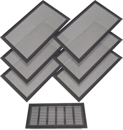 Vista 9 de Cubiertas de ventilación de piso rectangulares, cubierta de rejilla de ventilación de aire, cubierta magnética de malla de ventilación de PVC