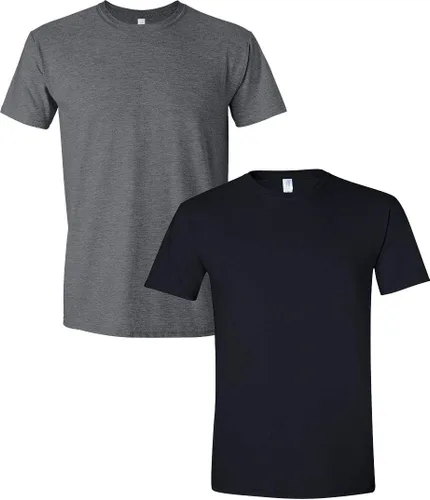 Vista 307 de Gildan Camiseta G500 para hombre Ceniza/baya