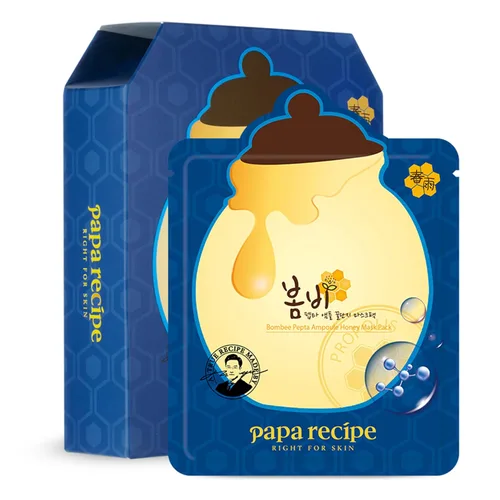 Vista 11 de Papa Recipe Bombee - Máscara de hoja de miel negra, 10 hojas, respetuosa con la piel sensible, purificadora de poros y textura de piel suavizante