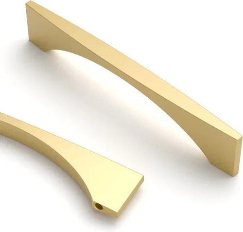 Vista 14 de Asidrama - Paquete de 10 manijas de gabinete de cocina color latón envejecido de 3.75 pulgadas (96mm), tiradores para gabinete, accesorios