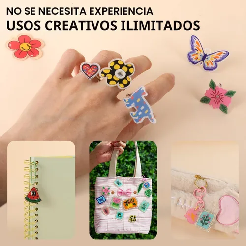 Vista 7 de Grabie Kit de manualidades de arte retráctil de más de 25 formas Paws & Wings - Libertad creativa