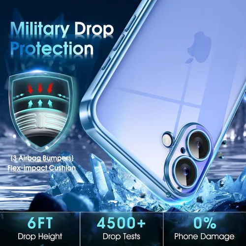 Vista 244 de Supdeal Funda cristalina transparente para iPhone 11, [No se amarillea] [Protección de la cámara] [Probado contra caídas de grado militar] Funda