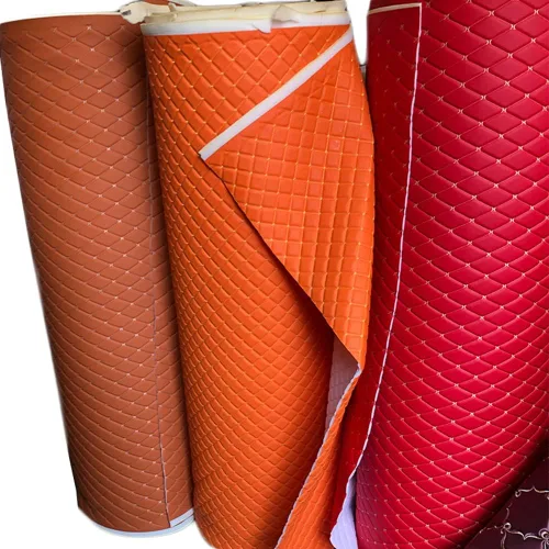 Vista 5 de Tela de espuma acolchada de vinilo, hilo multipatrón, material de piel sintética, tapicería para muebles, cabeceros de muebles, tela interior Negro