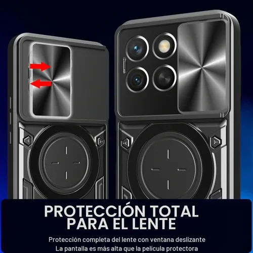 Vista 5 de Chengmi ZMONE - Funda para Redmi K50 Gaming/Xiaomi Poco F4 GT 5G con protector de pantalla de vidrio (paquete de 2) resistente de doble capa