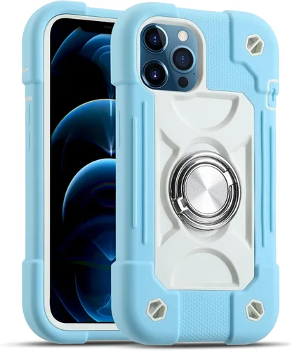 Vista 20 de MARKILL Funda compatible con iPhone Air de 6.5 pulgadas 2025 con soporte de anillo giratorio de 360 grados, protección contra caídas de grado