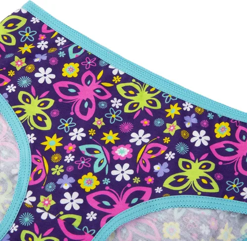 Vista 4 de Disney Girls' Encanto 10-Pack 100% Combed Cotton Underwear, Sizes 23t, 4t, 4, 6, and 8
