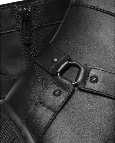 Vista 2 de Dr. Martens Botas Chelsea de cuero con tacón acampanado y arnés Spence para mujer