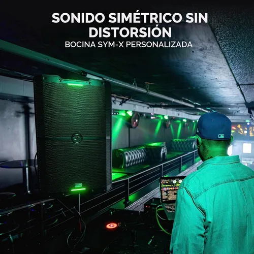 Vista 4 de Mackie SRM Serie V-Class, Altavoz de Alto Rendimiento de 10 Pulgadas 2000W, Amplificado - Negro (SRM210 V-Class)
