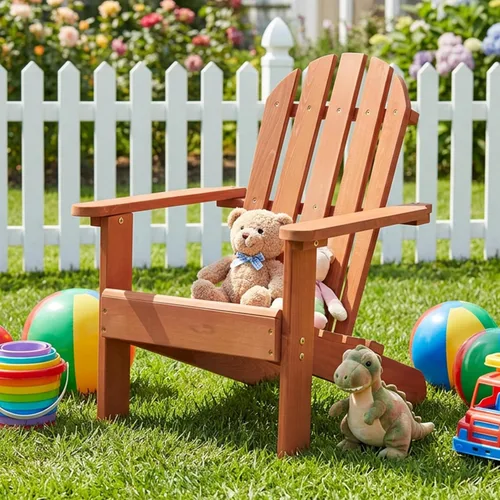Vista 4 de SoliWood Silla Adirondack de madera para exteriores, para patio, jardín, porche, piscina