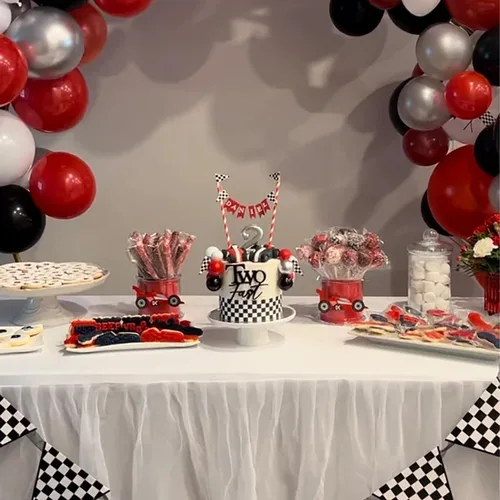 Vista 6 de Decoración para tartas de cumpleaños con dos diseños rápidos para decoración de fiesta de segundo cumpleaños para niño y niña