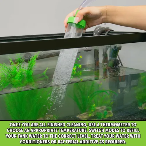 Vista 17 de Python Sistema de mantenimiento de acuario sin derrames, limpieza y llenado de grava y cambiador de agua, 25 pies