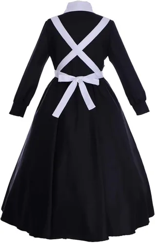 Vista 5 de Fortunehouse The Promised Neverland Isabella Krone Disfraz de cosplay Grace Field Maid Uniforme para mujer