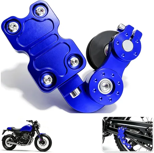 Vista 7 de Tensor de cadena universal CNC para motocicleta, accesorios modificados, regulador de aleación, herramientas automáticas de rueda rodante para moto