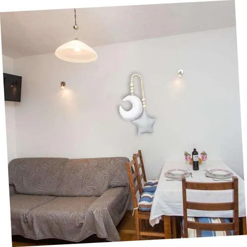 Vista 7 de Beavorty Decoración de luna y luna para habitación de niños, adorno colgante de cuentas colgante de pared para colgar en la pared, adornos de fotos