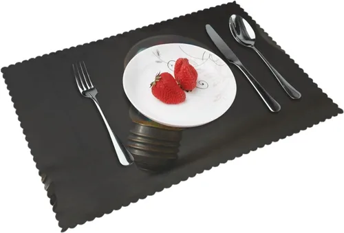 Vista 16 de Rectangular Placemats Set of 4, Heat Resistant Donuts Printed Kitchen Dining Table Mats