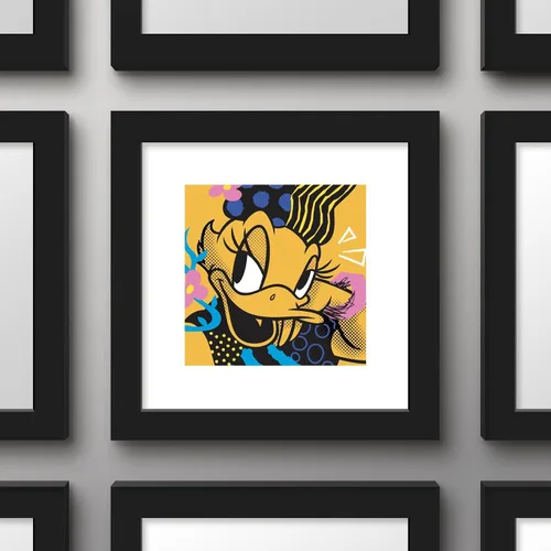 Vista 2 de Trends International Gallery Pops Disney Mickey and Friends - Póster de pared con diseño de pato de margaritas y margaritas, 12.00 x 12.00 pulgadas