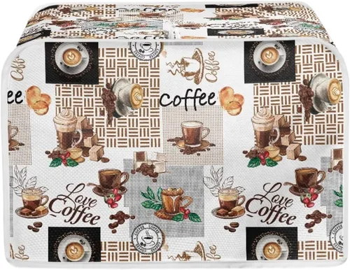Vista 29 de Mumeson Fundas para tostadoras de café, a prueba de polvo, protección de huellas dactilares, ligeras, cubiertas para horno tostador de 2 rebanadas