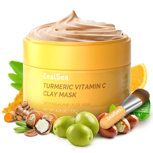 Vista 7 de ZealSea Mascarilla facial con envoltura de colágeno bio Matrixyl 3000 péptido para reafirmar, rellenar, elasticidad y reparación de barreras