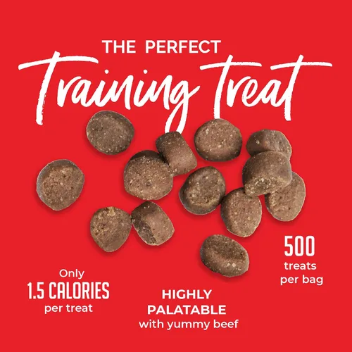 Vista 5 de Buddy Biscuits Trainers Training Bites - Golosinas suaves y masticables para perros, carne de res, bolsa de 10 onzas (paquete de 2)