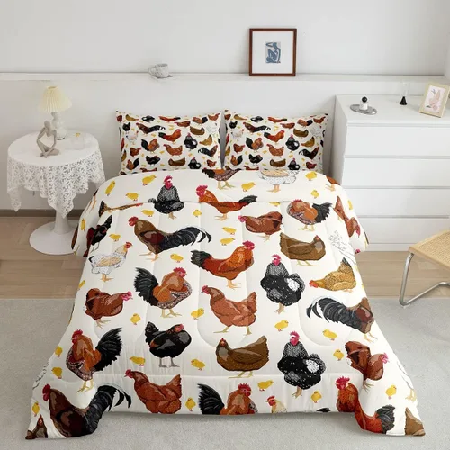 Vista 60 de Feelyou Lindo juego de ropa de cama de ajolote para niños y niñas tamaño twin, juego de edredón de salamandra para niños, mujeres y hombres, edredón