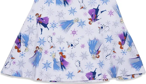 Vista 5 de Disney Minnie Mouse Princess Ariel Elsa Girls Crossover Tank Top Dolphin Active and French Terry Shorts Infant to Big Kid