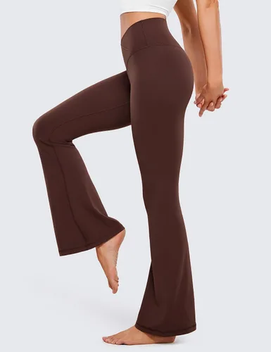 Vista 3 de CRZ YOGA Butterluxe - Leggings cruzados para mujer, 31 pulgadas, cintura alta, corte de bota, corte de bota, pantalones de yoga con control