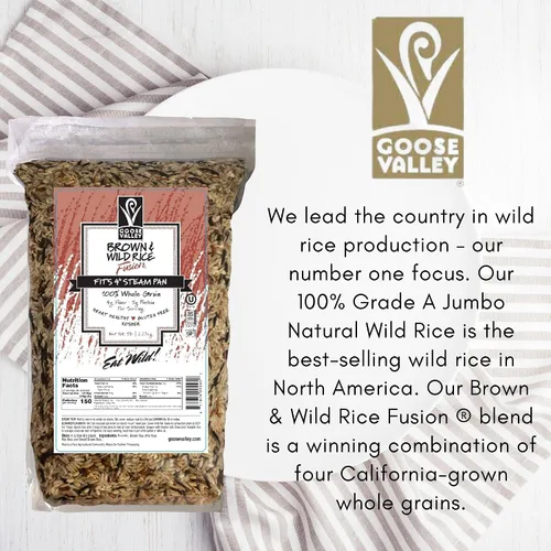 Vista 6 de Goose Valley Fusión de arroz marrón y salvaje, 5 libras, 5.0 lbs (paquete de 1)