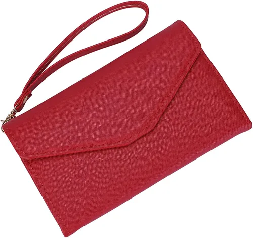 Vista 3 de Zoppen - Billetera y porta pasaporte y documentos de viaje (Ver.5) para mujer con bloqueo Rfid y correa para la muñeca