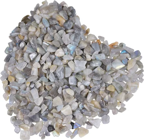 Vista 22 de Piedra pequeña de cristal de obsidiana negra con forma irregular, chips decorativos de cuarzo triturado para curación de joyas, decoración del hogar