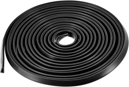 Vista 12 de uxcell Extrusión del sello en U del borde del molde, hoja protectora de borde de canal en U negra de silicona se adapta a borde de 0.004-0.059 in