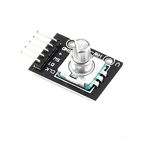 Vista 5 de 2 unids KY-040 360 grados Rotary Encoder Módulo para Arduino Compatible Sensor de Ladrillo Interruptor Desarrollo Junta KY-040 con Pines