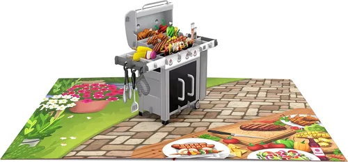 Vista 3 de Liif BBQ Grill - Tarjeta de felicitación 3D para el día del padre, tarjeta de cumpleaños para papá, hombres, marido, hermano, jefe, amistad