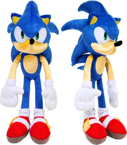 Vista 9 de Sonic The Hedgehog Anime Knuckles The Echidna - Almohada de peluche para niños, súper suave y acogedora, 18.50 pulgadas de alto, (producto oficial)