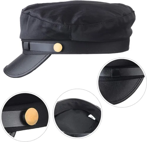 Vista 3 de Beefunny Disfraz de chofer Limo Taxi Driver Hat Set de guantes