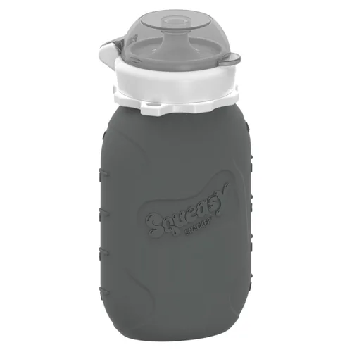 Vista 17 de Aqua 3.5 oz Squeasy Snacker - Bolsa de comida reutilizable de silicona a prueba de derrames - para alimentos blandos y líquidos - Agua, salsa