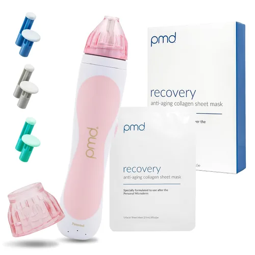 Vista 13 de PMD Beauty Personal Microderm Classic - Uso en el hogar, herramienta exfoliante facial, kit de máquina de microdermoabrasión para el cuidado
