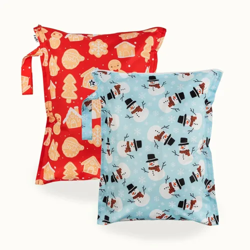 Vista 41 de Tiny Twinkle Bolsas húmedas a prueba de desorden 1 paquete de bolsas húmedas reutilizables impermeables para trajes de baño Ropa de bebé Bolsa